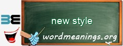 WordMeaning blackboard for new style